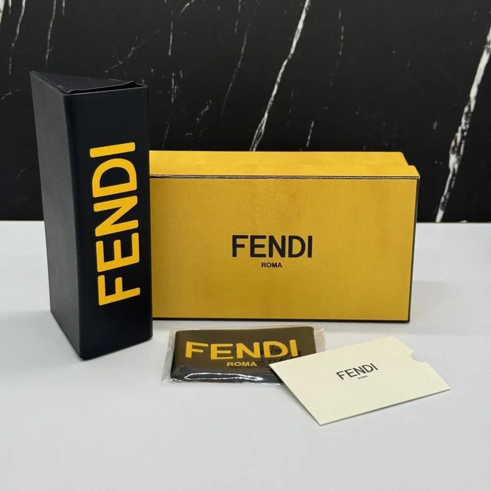 NEW FENDI BLACK WOMEN EYEGLASSES FENDI FE50118F OO1
